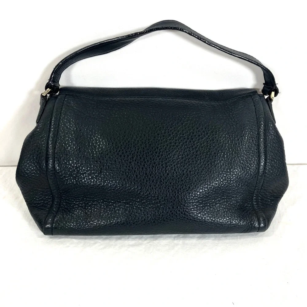 Kate Spade New York Highland Place Mini Maria Black Pebble Leather Crossbody Bag